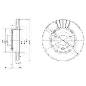 DELPHI BG3417 гальмівний диск