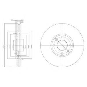DELPHI BG3622 гальмівний диск