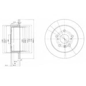 DELPHI BG3736 гальмівний диск