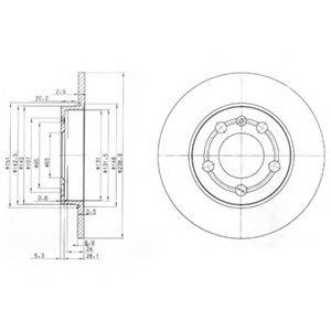 DELPHI BG3738 гальмівний диск