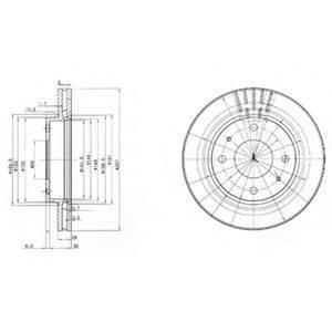 DELPHI BG3750 гальмівний диск