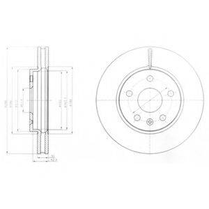 DELPHI BG4187 гальмівний диск