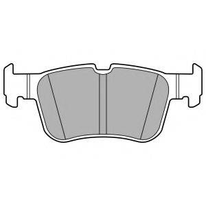 DELPHI LP3151 Комплект гальмівних колодок, дискове гальмо