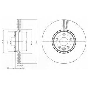 DELPHI BG9085 гальмівний диск