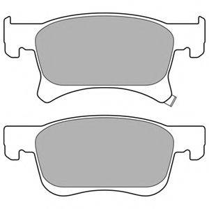 DELPHI LP3164 Комплект гальмівних колодок, дискове гальмо