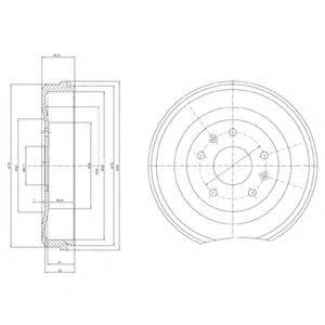 DELPHI BF460 Гальмівний барабан
