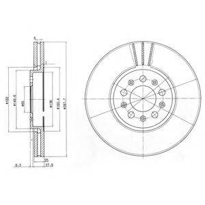 DELPHI BG3035C гальмівний диск