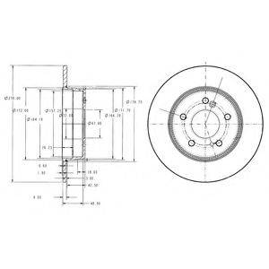 DELPHI BG3326C гальмівний диск