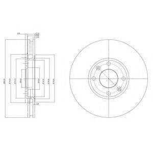 DELPHI BG3622C гальмівний диск