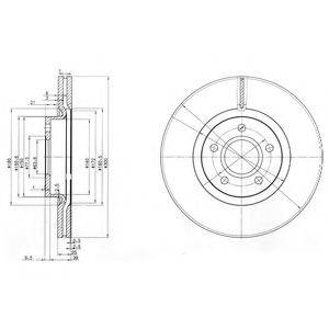 DELPHI BG3895C гальмівний диск