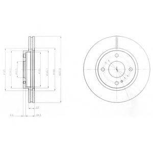 DELPHI BG4170C гальмівний диск