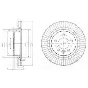 DELPHI BG9006C гальмівний диск