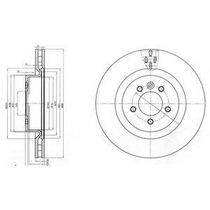 DELPHI BG9007C гальмівний диск