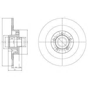 DELPHI BG9024RSC гальмівний диск