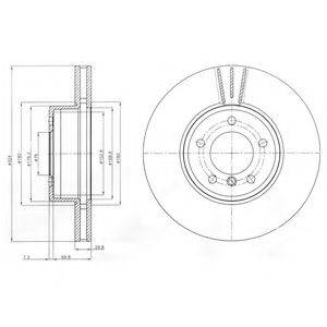 DELPHI BG9871C гальмівний диск