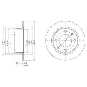 DELPHI BG2220 гальмівний диск