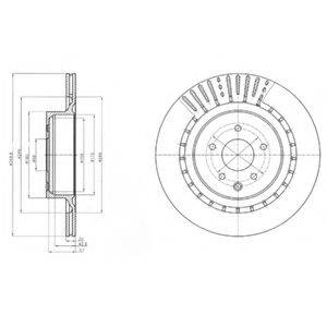 DELPHI BG4230C гальмівний диск