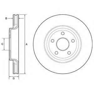 DELPHI BG9121C гальмівний диск