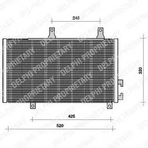 DELPHI TSP0225001 Конденсатор, кондиціонер