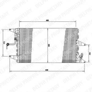 DELPHI TSP0225162 Конденсатор, кондиціонер