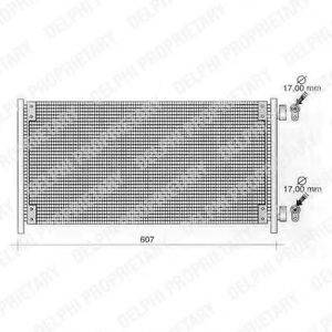 DELPHI TSP0225268 Конденсатор, кондиціонер