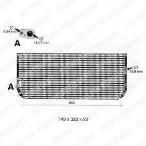 DELPHI TSP0225385 Конденсатор, кондиціонер