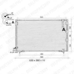 DELPHI TSP0225389 Конденсатор, кондиціонер