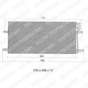 DELPHI TSP0225393 Конденсатор, кондиціонер