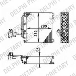 DELPHI TSP0525185 Випарник, кондиціонер