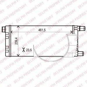 DELPHI TSP0524001 Радіатор, охолодження двигуна