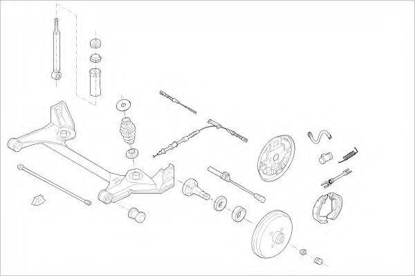 DELPHI OPEL09012R Підвіска колеса