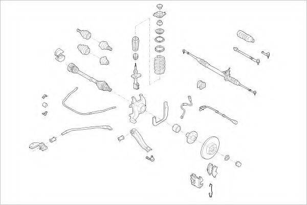 DELPHI OPEL09012F Підвіска колеса