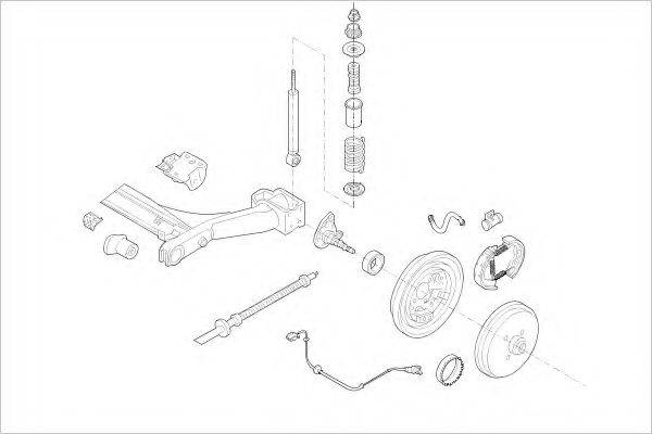 DELPHI VW01903R Підвіска колеса