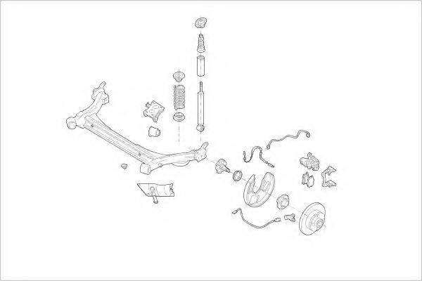 DELPHI VW16509R Підвіска колеса