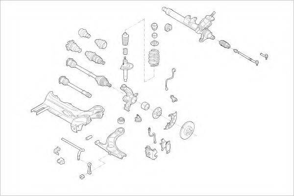 DELPHI VW08799F Підвіска колеса