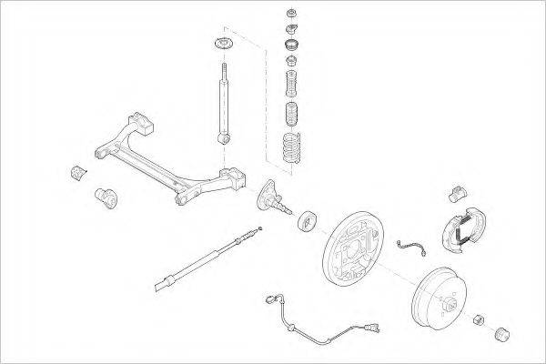 DELPHI VW03935R Підвіска колеса