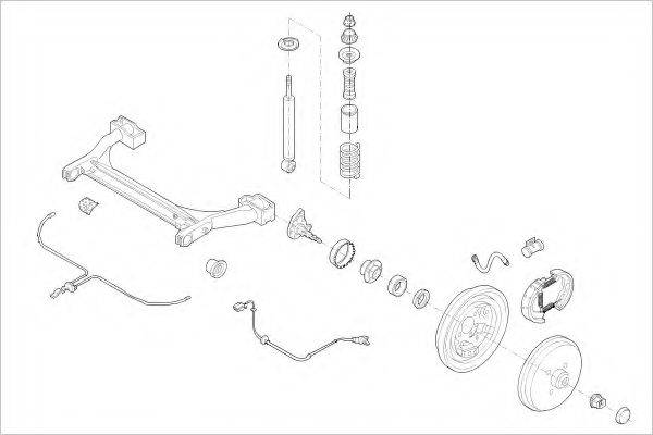 DELPHI VW08431R Підвіска колеса