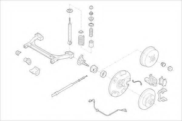 DELPHI VW01657R Підвіска колеса