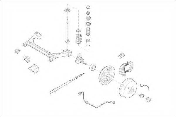 DELPHI VW01646R Підвіска колеса