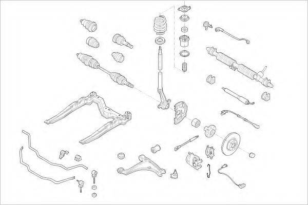 DELPHI OPEL03869F Підвіска колеса