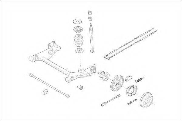 DELPHI OPEL01807R Підвіска колеса