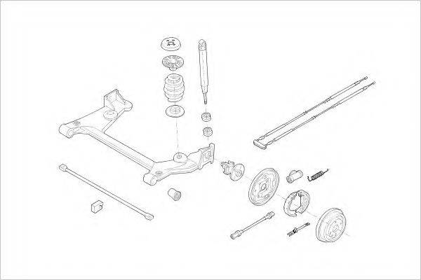 DELPHI OPEL01820R Підвіска колеса