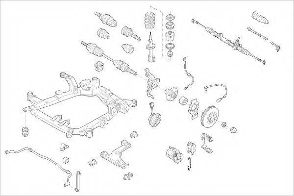 DELPHI OPEL11778F Підвіска колеса