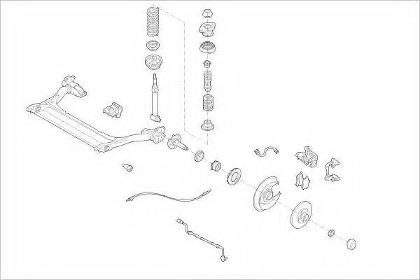 DELPHI AUDI05411R Підвіска колеса