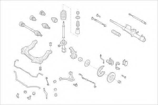 DELPHI AUDI01113F Підвіска колеса