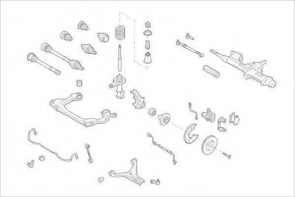 DELPHI AUDI01442F Підвіска колеса