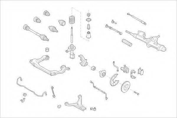 DELPHI AUDI01413F Підвіска колеса