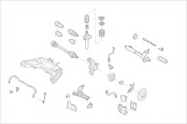 DELPHI VW16732F Підвіска колеса