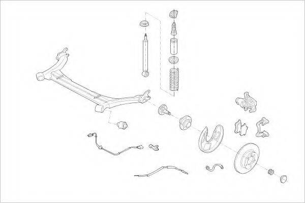 DELPHI VW17742R Підвіска колеса