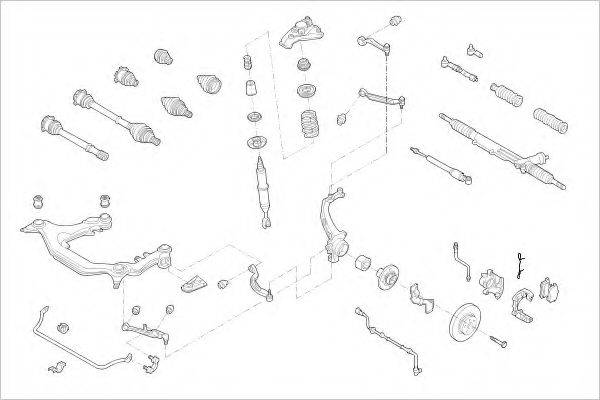 DELPHI VW07941F Підвіска колеса